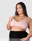 Nursing Clip feature of Caress Bamboo Wirefree Nursing Bra in Lotus