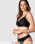 Warrior Wirefree Nursing Bra - Black
