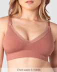 Close up of Caress Bamboo Nursing Bra - Sienna
