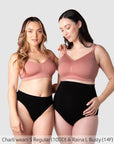 Hotmilk My Necessity 2.0 FlexFit Nursing Bra in Sunrise – styled worn, wirefree nursing bra for hospital and everyday use