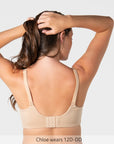 Back of Embrace Leakproof T-Shirt Nursing Bra - Frappe