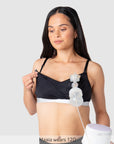 Nursing clips on Freedom Pump Nursing Bra - Black