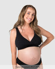 Hotmilk My Comfort FlexFit Bra in Black – three-quarter view, flexible everyday bra with soft stretch fit