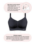 Technical features on My Necessity Seamless Nursing Bra - Black Busty