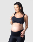 Julia, a mother of one, showcases the ease of Hotmilk Lingerie's Balance Sports Crop Bra nursing clips. Expertly designed for mothers on the go, this bra is perfect for light exercise, yoga, and pilates during both pregnancy and nursing. Elevate your active lifestyle with the seamless combination of functionality and style provided by Hotmilk Lingerie's Balance Sports Crop Bra