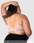 Back of Caress Bamboo Wirefree Nursing Bra in Lotus