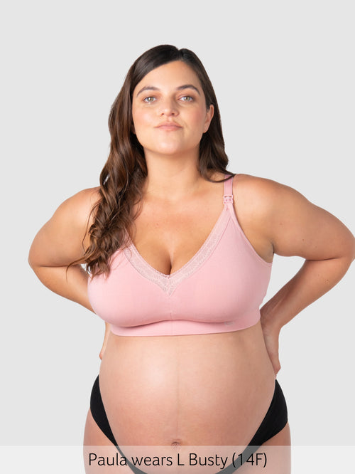 Caress FlexFit Nursing Bra - Petal Pink Busty