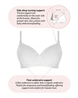 Technical features of Forever Yours Contour T-shirt Nursing Bra in White