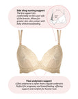 Technical features of Heroine Plunge Flexi Underwire Nursing in Sand