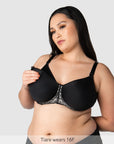 Nursing Clip Featured on Obsession Contour Nursing Bra with Flexi Underwire in Black