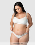 Show Off Wirefree Nursing Bra in Ivory with matching Maternity Brief