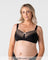 Hotmilk Show Off Full Cup Nursing Bra in Black – front view, award-winning wirefree maternity and nursing bra