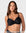 Hunter wears size 12DD in the Forever New black t-shirt nursing bra with seamless spacer foam cups for a smooth everyday fit