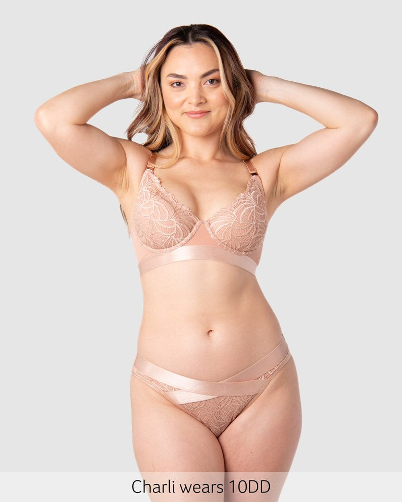 Warrior Plunge Nursing Bra - Bronze