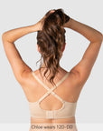 Racerback on Embrace Leakproof T-Shirt Nursing Bra - Frappe