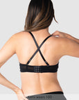 Hotmilk Forever Yours T-Shirt Nursing Bra in Black – close-up of contour cup, smooth seamless nursing bra