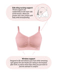Technical features of My Necessity Wirefree Nursing Bra in Blush